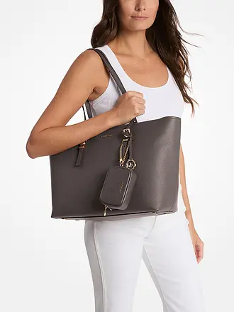 MICHAEL KORS | Ledertasche - Shopper QUINN Large | braun
